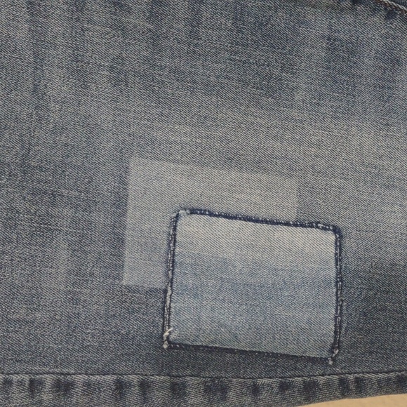 SLIGHTLY USED J. JILL DENIM MEDIUM WASH PATCH DENIM AUTHENTIC FIT SLIM ANKLE 14 - Picture 7 of 16